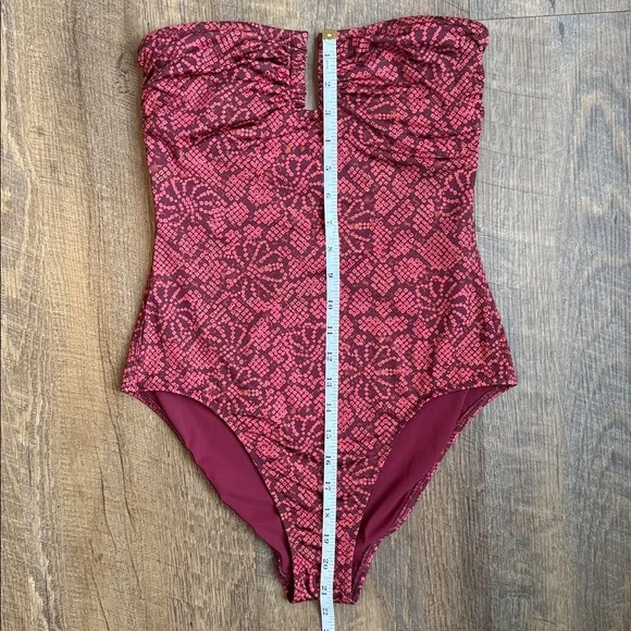 Ulla Johnson Monterey Maillot Strapless One-Piece Swimsuit Size Small - Picture 8 of 15